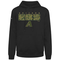 Arizona Diamondbacks Levelwear Podium Protect Pullover Hoodie - Black Hoodies