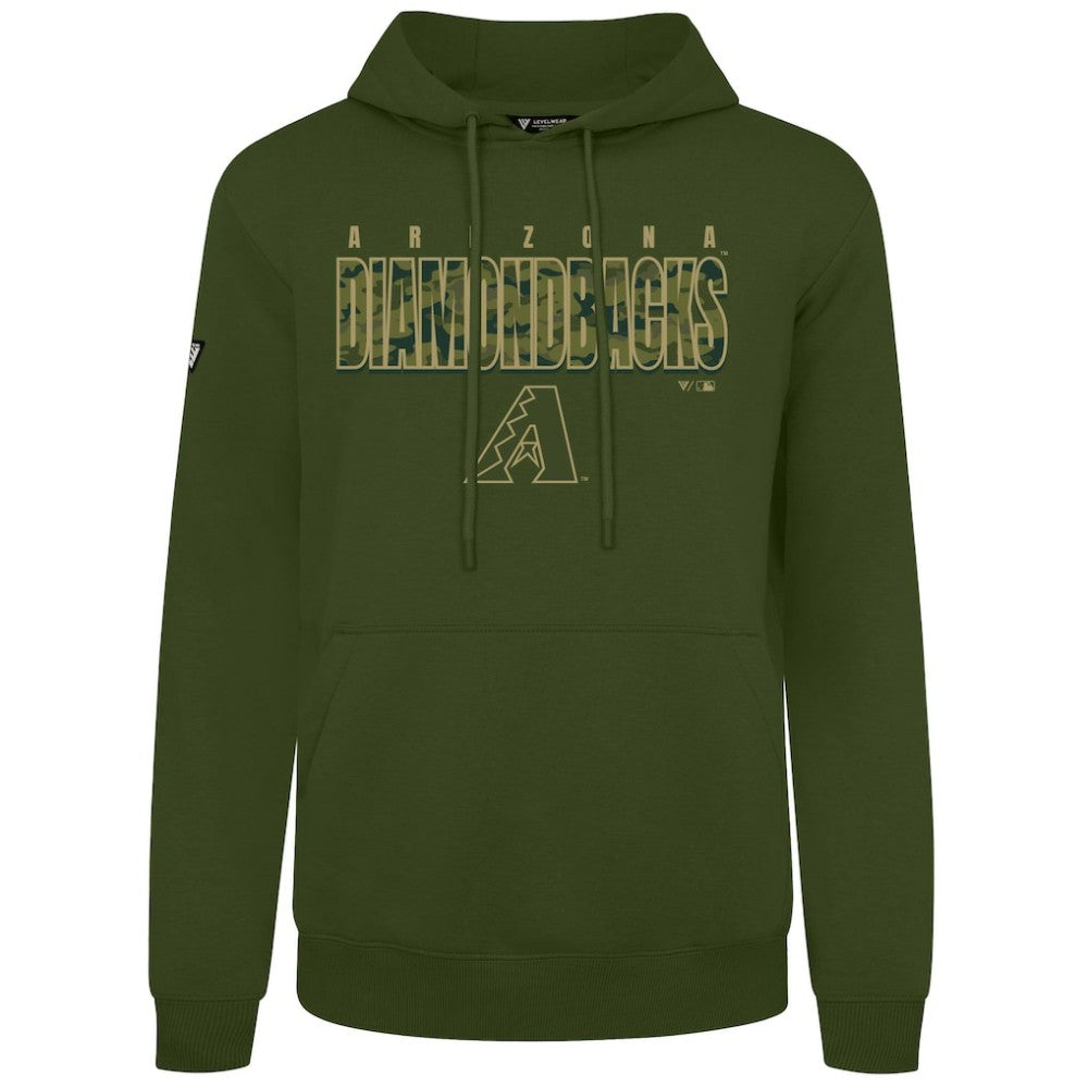 Arizona Diamondbacks Levelwear Podium Protect Pullover Hoodie - Green Hoodies