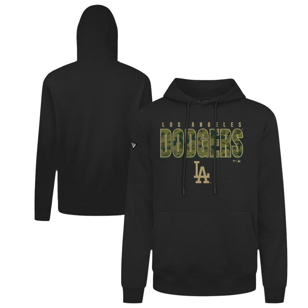 Los Angeles Dodgers Levelwear Podium Protect Pullover Hoodie - Black Hoodies