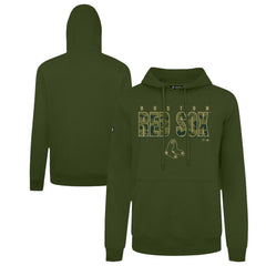 Boston Red Sox Levelwear Podium Protect Pullover Hoodie - Green Hoodies