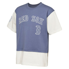 Boston Red Sox Outerstuff Youth Ultimate Pastels Premium Double Run T-Shirt - Navy/Cream T-shirts