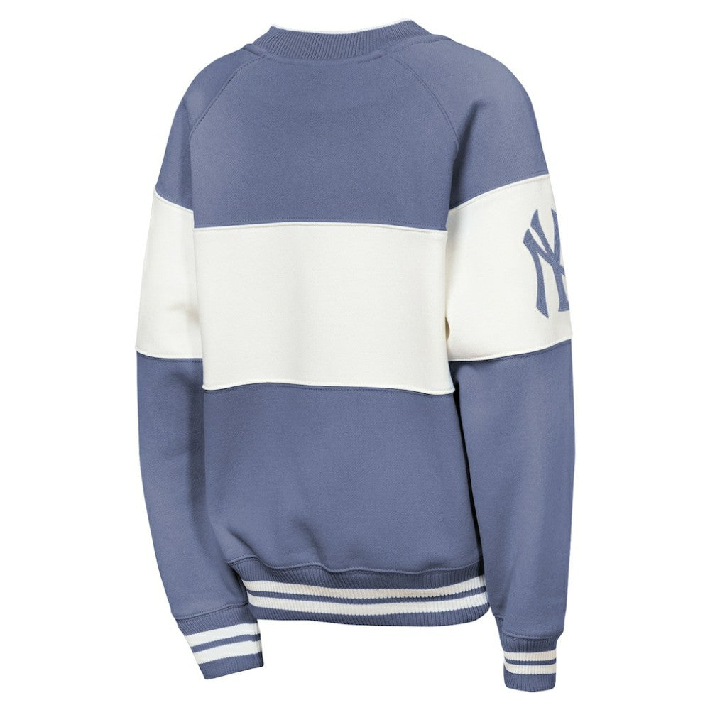 New York Yankees Outerstuff Youth Ultimate Pastels On Base Sweatshirt - Blue Sweatshirts