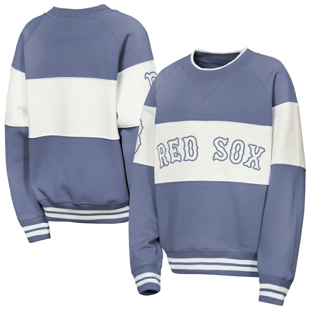 Boston Red Sox Outerstuff Youth Ultimate Pastels On Base Sweatshirt - Blue Sweatshirts