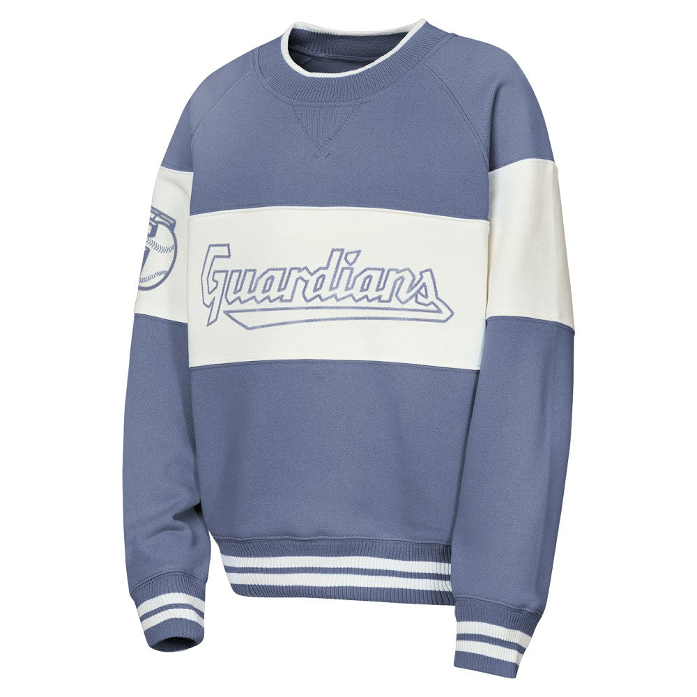 Cleveland Guardians Outerstuff Youth Ultimate Pastels On Base Sweatshirt - Blue Sweatshirts