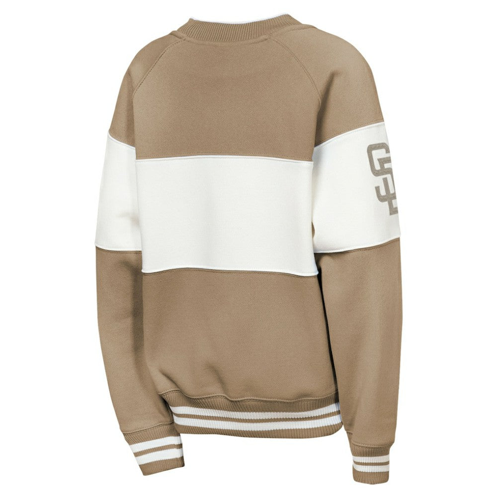 San Diego Padres Outerstuff Youth Ultimate Pastels On Base Sweatshirt - Brown Sweatshirts