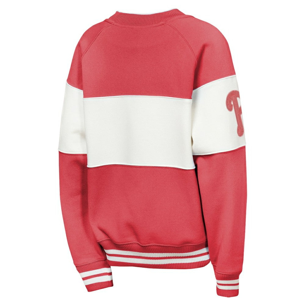 Philadelphia Phillies Outerstuff Youth Ultimate Pastels On Base Sweatshirt - Red Sweatshirts