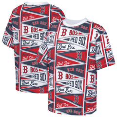 Boston Red Sox Outerstuff Youth All-Over Pennant T-Shirt - Red T-shirts