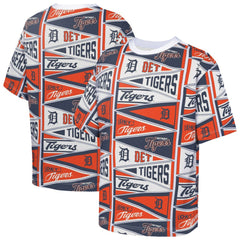 Detroit Tigers Outerstuff Youth All-Over Pennant T-Shirt - Orange T-shirts