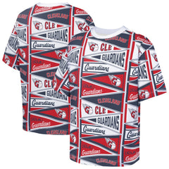 Cleveland Guardians Outerstuff Youth All-Over Pennant T-Shirt - Red T-shirts