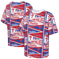 Philadelphia Phillies Outerstuff Youth All-Over Pennant T-Shirt - Red T-shirts