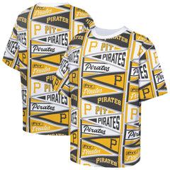 Pittsburgh Pirates Outerstuff Youth All-Over Pennant T-Shirt - Yellow T-shirts