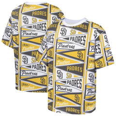 San Diego Padres Outerstuff Youth All-Over Pennant T-Shirt - Yellow T-shirts