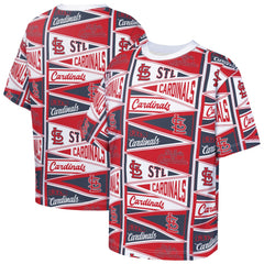 St. Louis Cardinals Outerstuff Youth All-Over Pennant T-Shirt - Red T-shirts