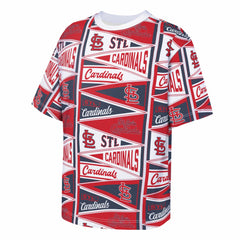 St. Louis Cardinals Outerstuff Youth All-Over Pennant T-Shirt - Red T-shirts