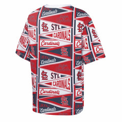 St. Louis Cardinals Outerstuff Youth All-Over Pennant T-Shirt - Red T-shirts