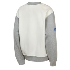 Los Angeles Dodgers Outerstuff Youth Big League Power Hit Fleece Sweatshirt - Cream/Gray Sweatshirts