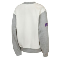 Chicago Cubs Outerstuff Youth Big League Power Hit Fleece Sweatshirt - Cream/Gray Sweatshirts