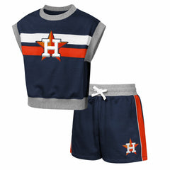 Houston Astros Outerstuff Youth Big League Short Stop T-Shirt & Shorts Set - Navy Shorts