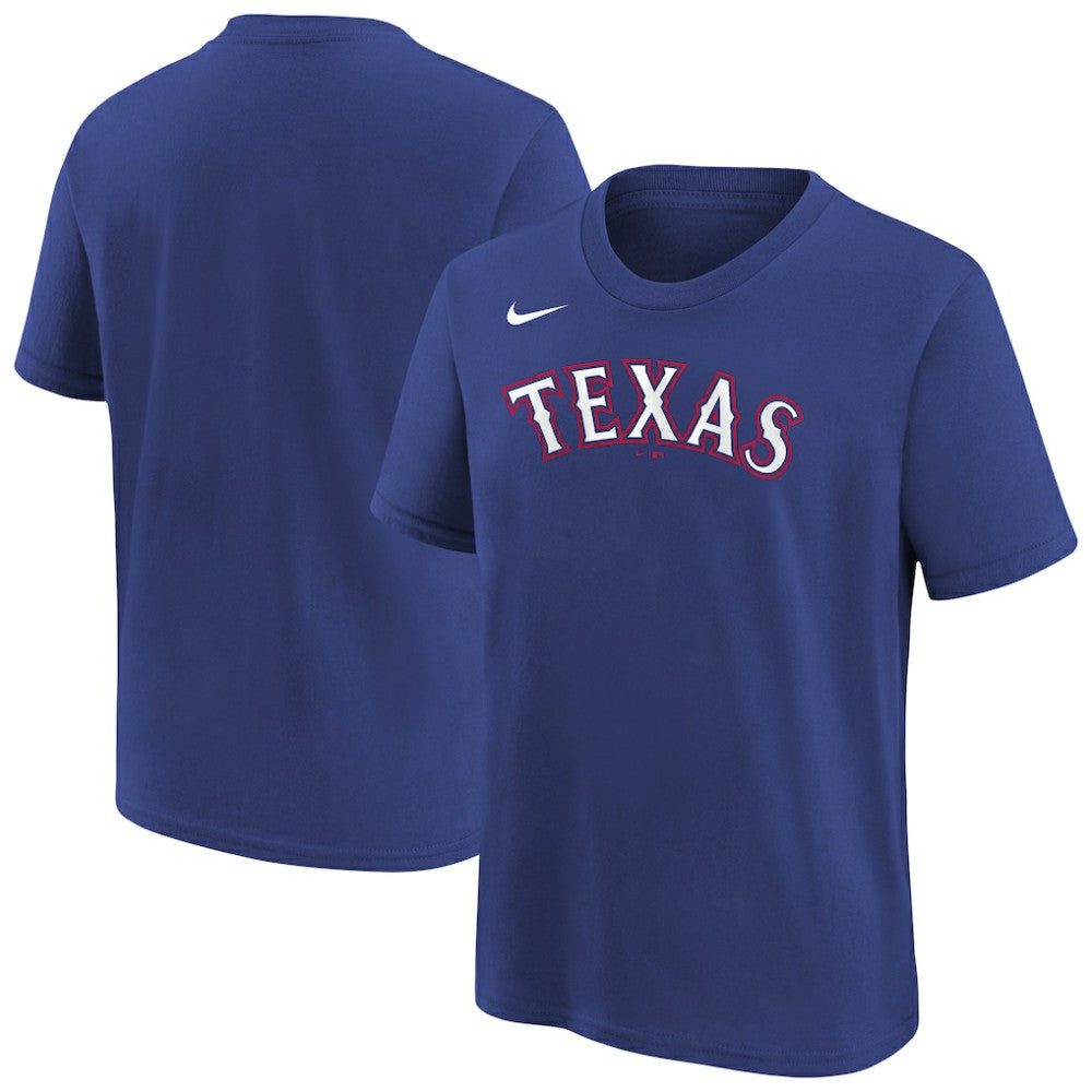 Texas Rangers Nike Youth Wordmark T-Shirt - Royal T-shirts