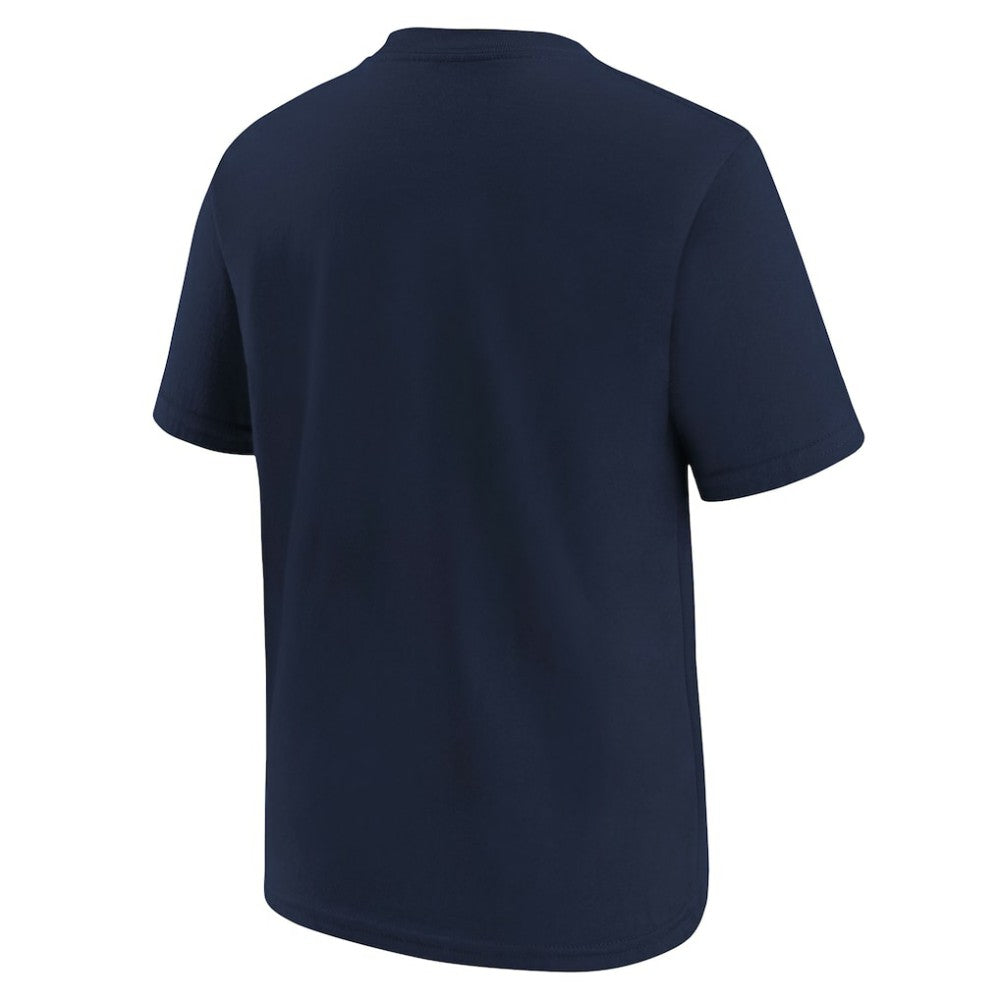 Atlanta Braves Nike Youth Wordmark T-Shirt - Athletic Navy T-shirts
