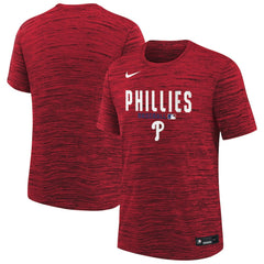 Philadelphia Phillies Nike Youth Authentic Collection Velocity Dri-FIT T-Shirt - Red T-shirts