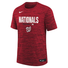 Washington Nationals Nike Youth Authentic Collection Velocity Dri-FIT T-Shirt - Red T-shirts
