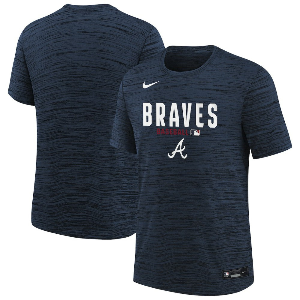 Atlanta Braves Nike Youth Authentic Collection Velocity Dri-FIT T-Shirt - Navy T-shirts