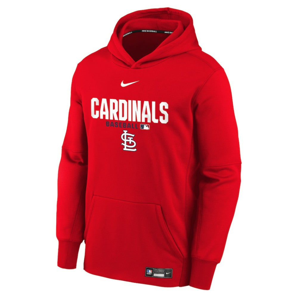 St. Louis Cardinals Nike Youth Authentic Collection Therma-FIT Hoodie - Red Hoodies