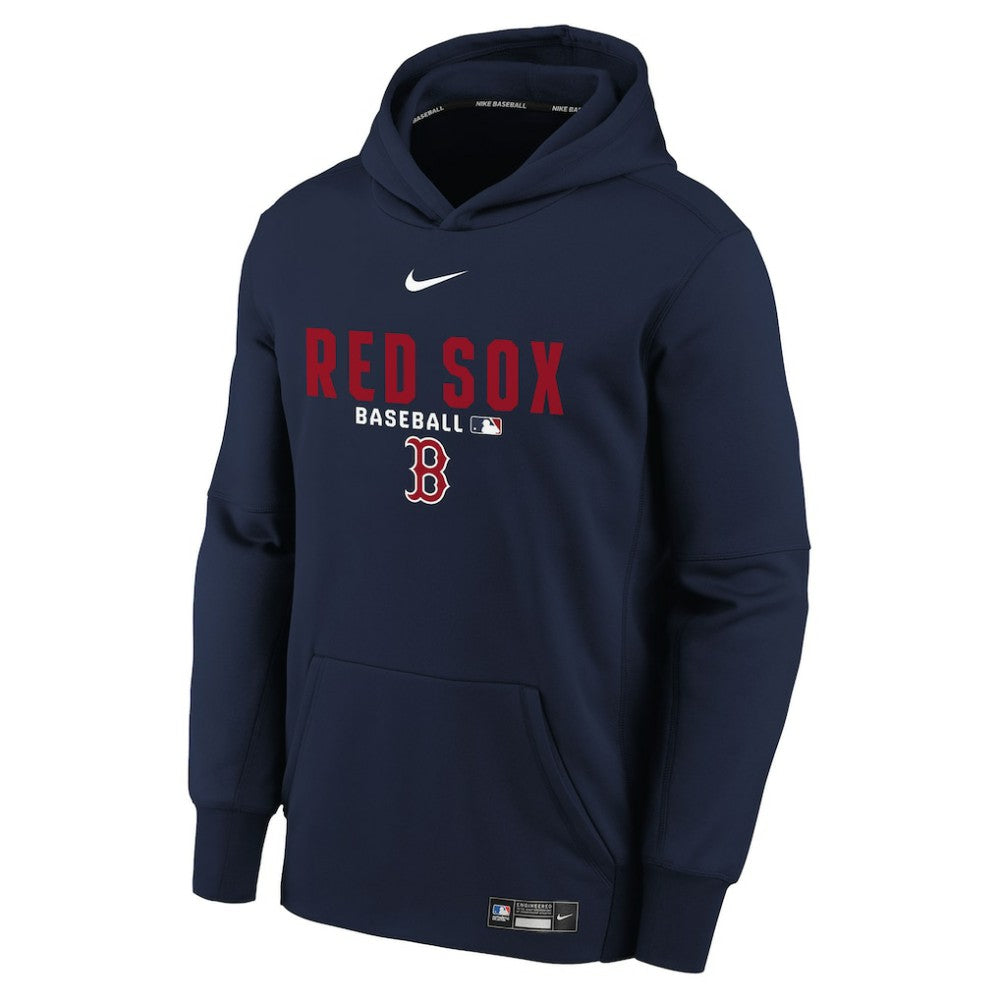 Boston Red Sox Nike Youth Authentic Collection Therma-FIT Hoodie - Navy Hoodies