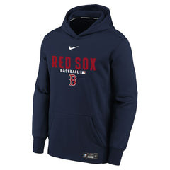 Boston Red Sox Nike Youth Authentic Collection Therma-FIT Hoodie - Navy Hoodies