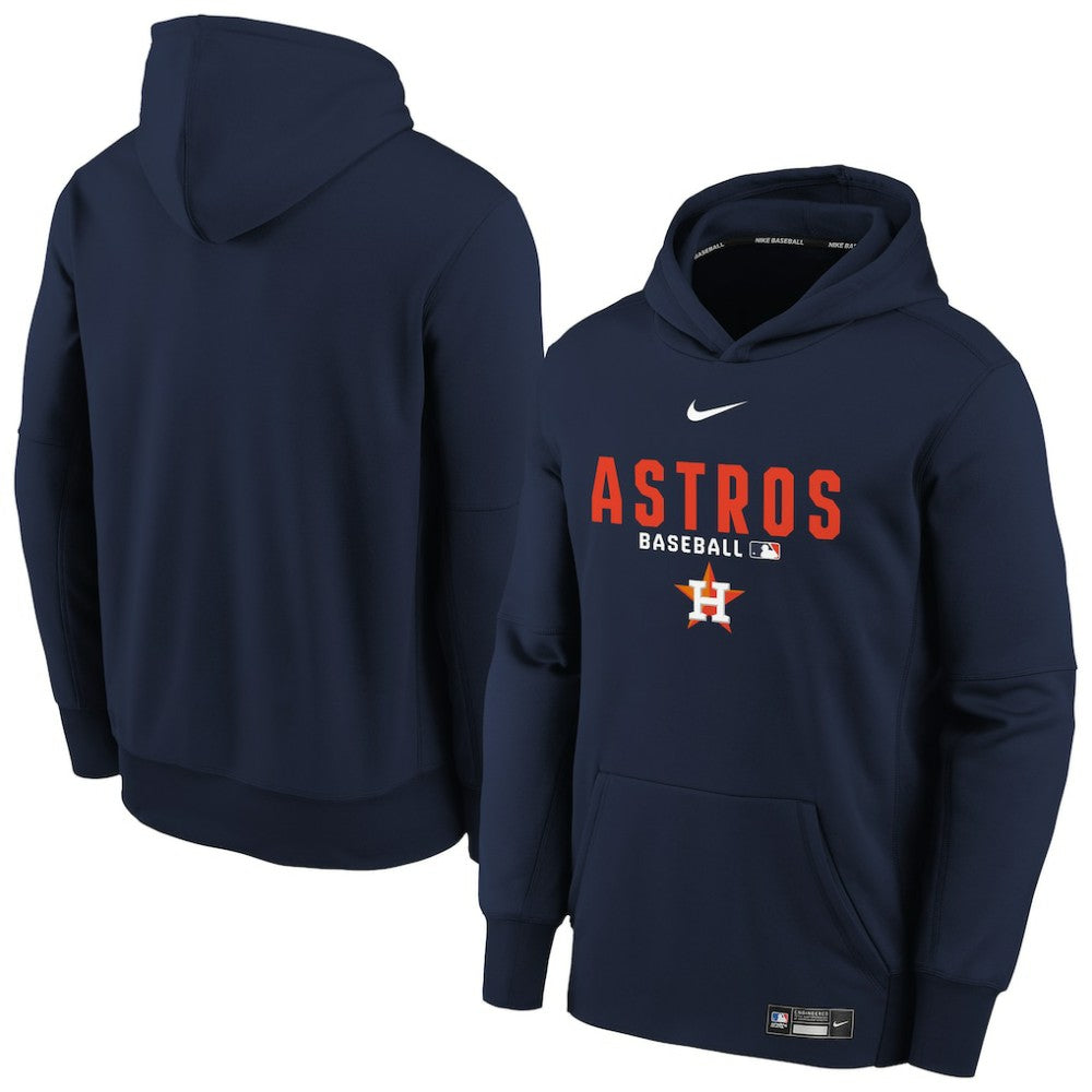 Houston Astros Nike Youth Authentic Collection Therma-FIT Hoodie - Navy Hoodies
