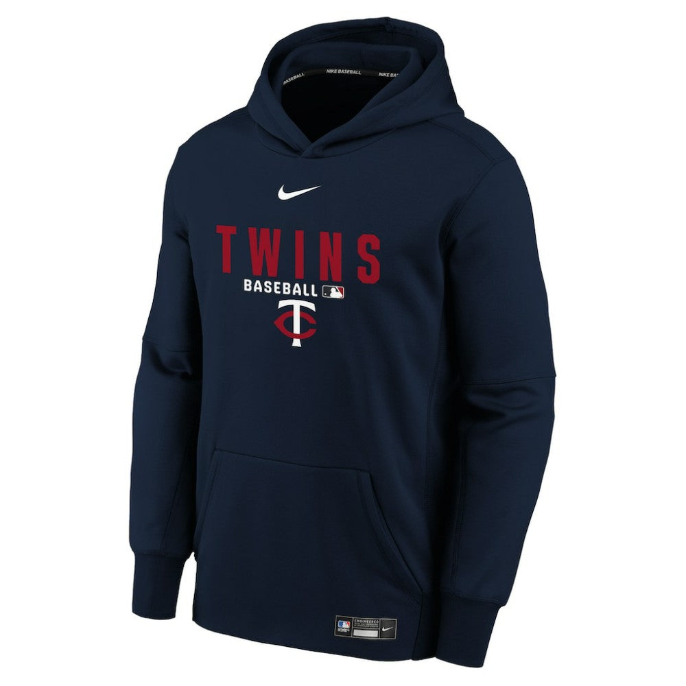 Minnesota Twins Nike Youth Authentic Collection Therma-FIT Hoodie - Navy Hoodies