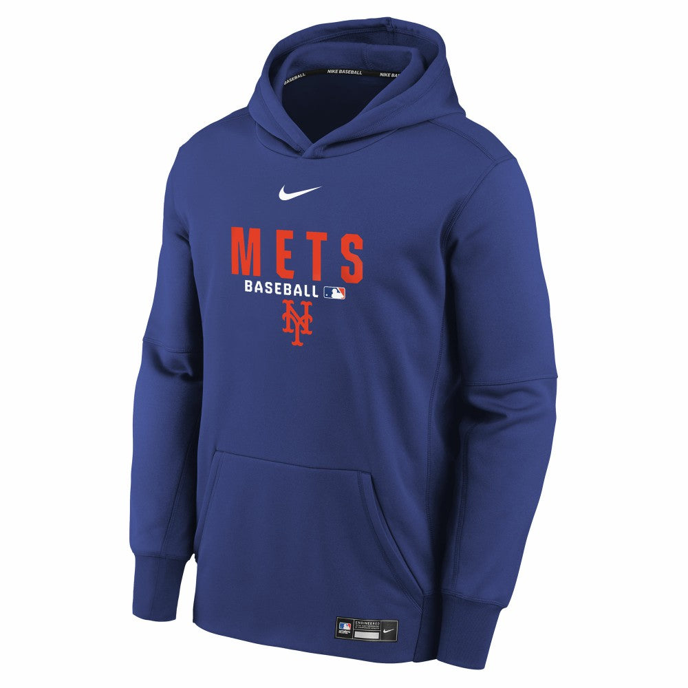 New York Mets Nike Youth Authentic Collection Therma-FIT Hoodie - Royal Hoodies