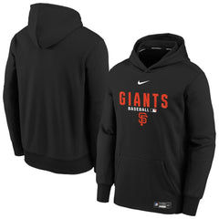 San Francisco Giants Nike Youth Authentic Collection Therma-FIT Hoodie - Black Hoodies