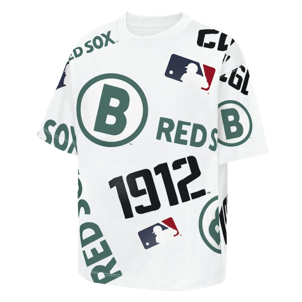 Boston Red Sox Outerstuff Youth Circus Catch T-Shirt - White T-shirts