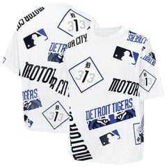 Detroit Tigers Outerstuff Youth Circus Catch T-Shirt - White T-shirts