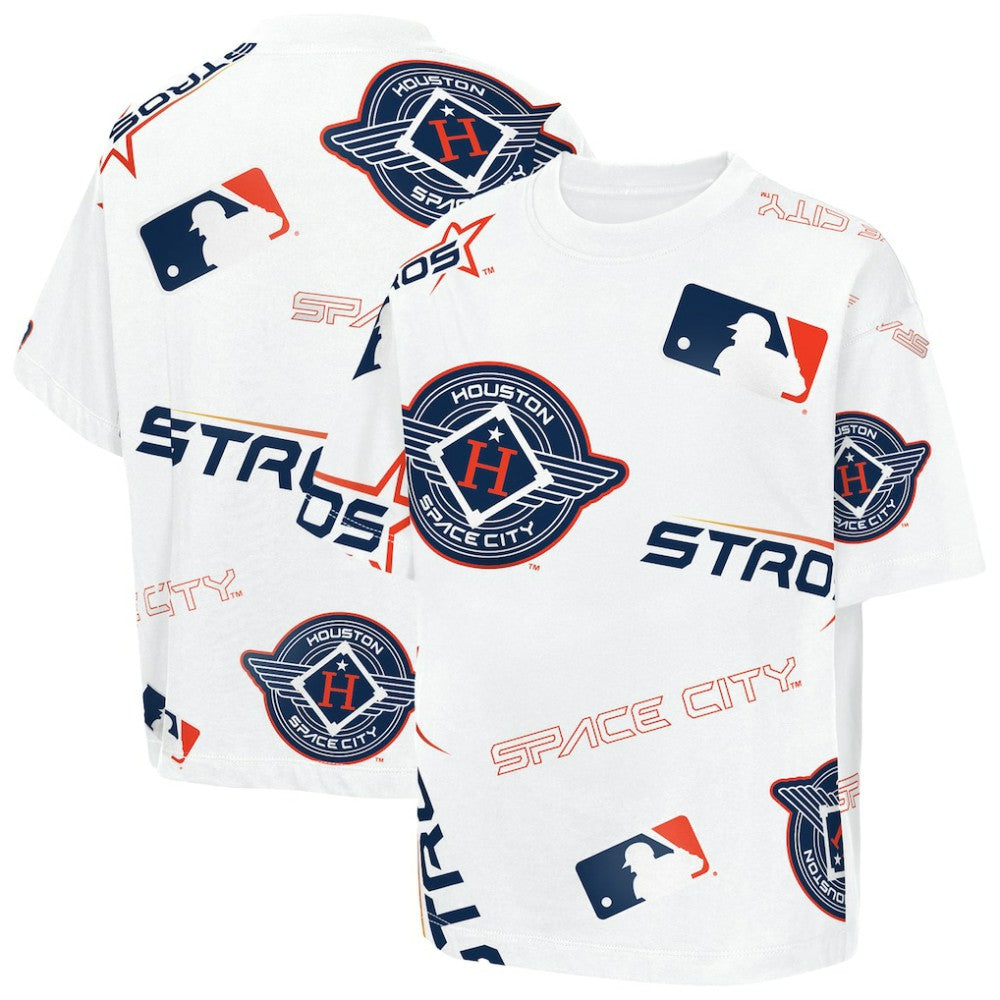 Houston Astros Outerstuff Youth Circus Catch T-Shirt - White T-shirts
