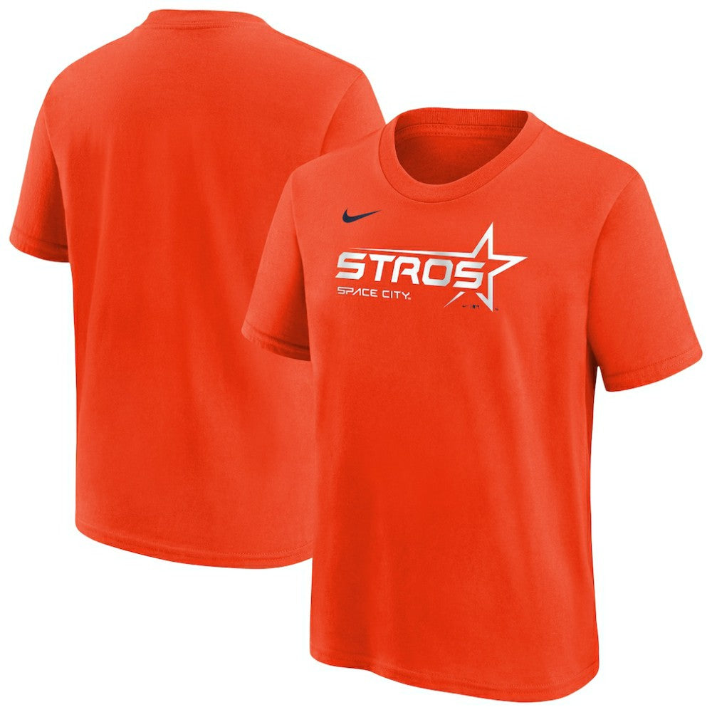 Houston Astros Nike Youth City Connect Wordmark T-Shirt - Orange T-shirts
