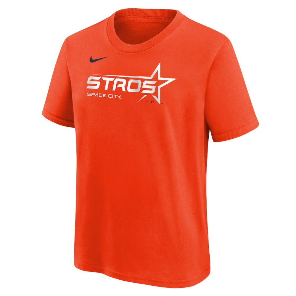 Houston Astros Nike Youth City Connect Wordmark T-Shirt - Orange T-shirts