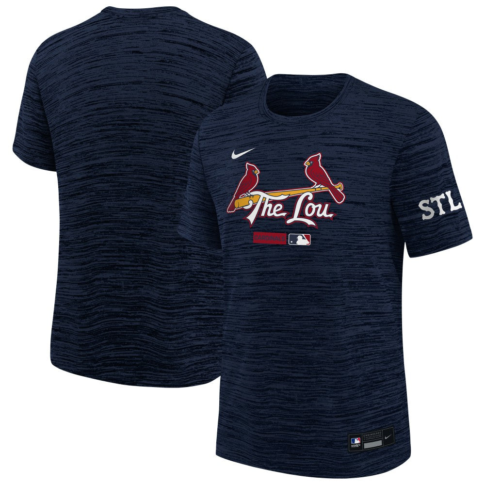 St. Louis Cardinals Nike Youth City Connect Authentic Collection Velocity Dri-FIT T-Shirt - Navy T-shirts