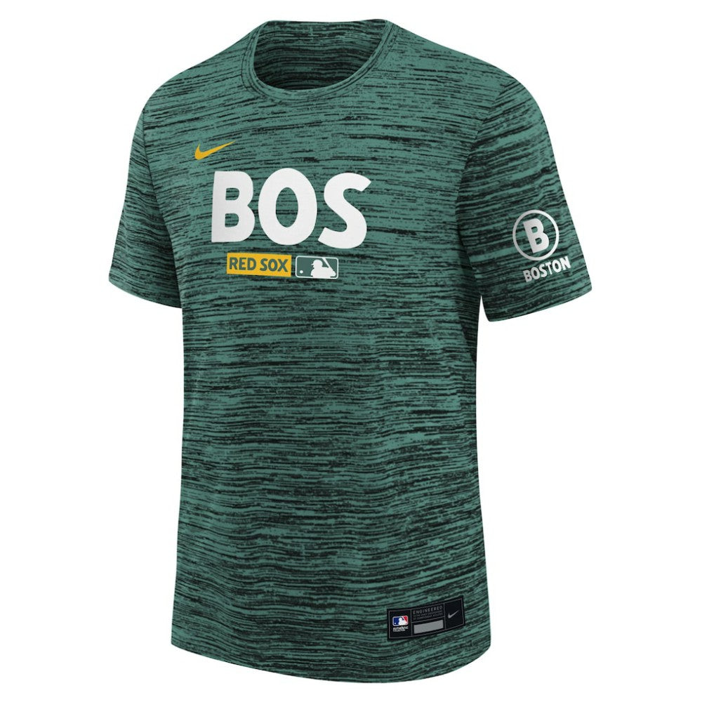 Boston Red Sox Nike Youth Authentic Collection Velocity Dri-FIT T-Shirt - Green T-shirts