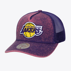 Los Angeles Lakers Gameday Snow Wash Adjustable Trucker Hat Purple
