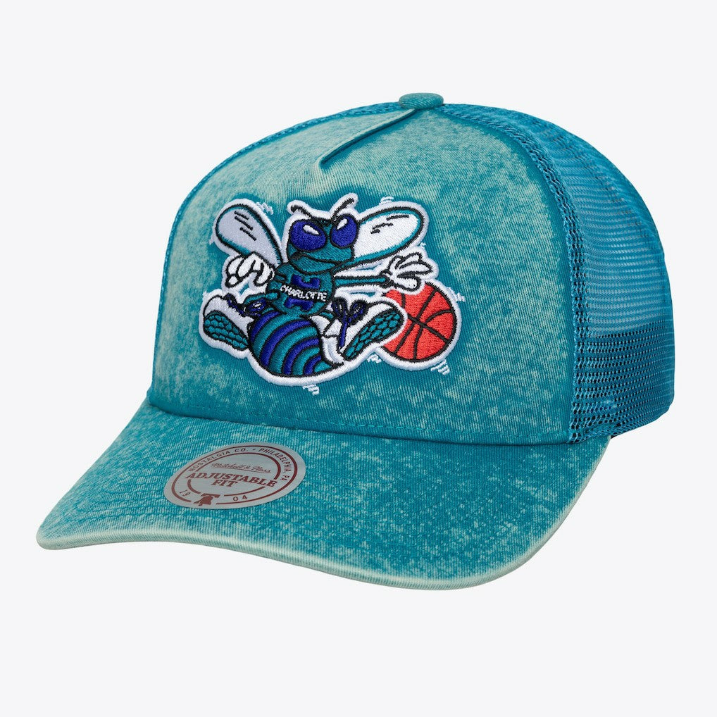 Charlotte Hornets Gameday Snow Wash Adjustable Trucker Hat Teal