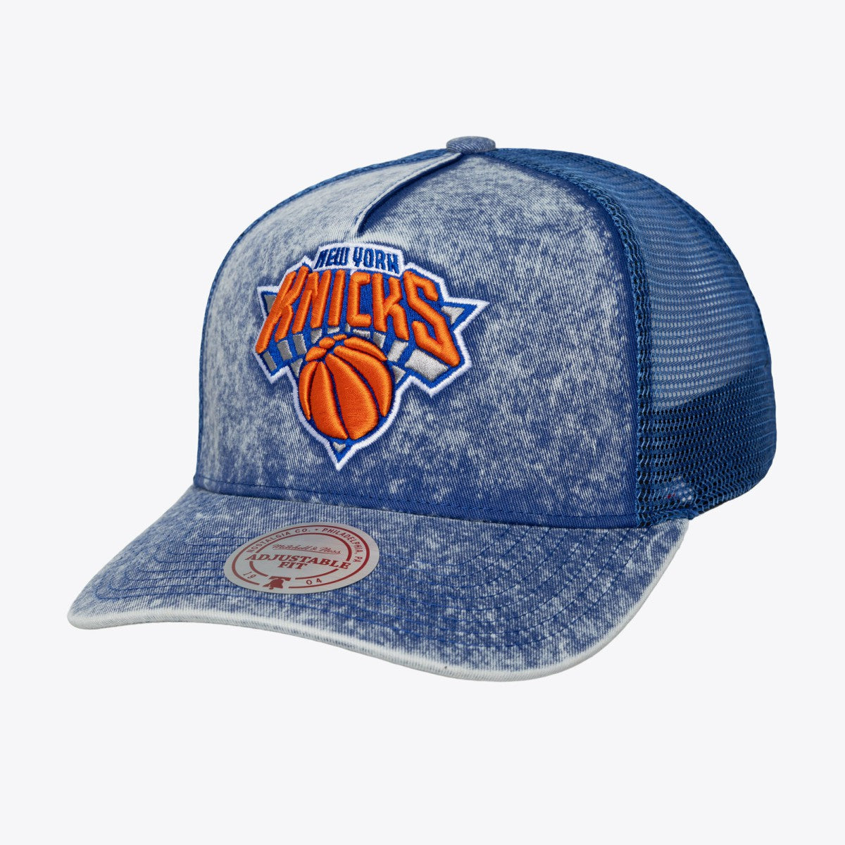 New York Knicks Gameday Snow Wash Adjustable Trucker Hat Blue