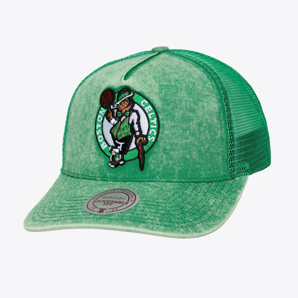 Boston Celtics Gameday Snow Wash Adjustable Trucker Hat Kelly Green