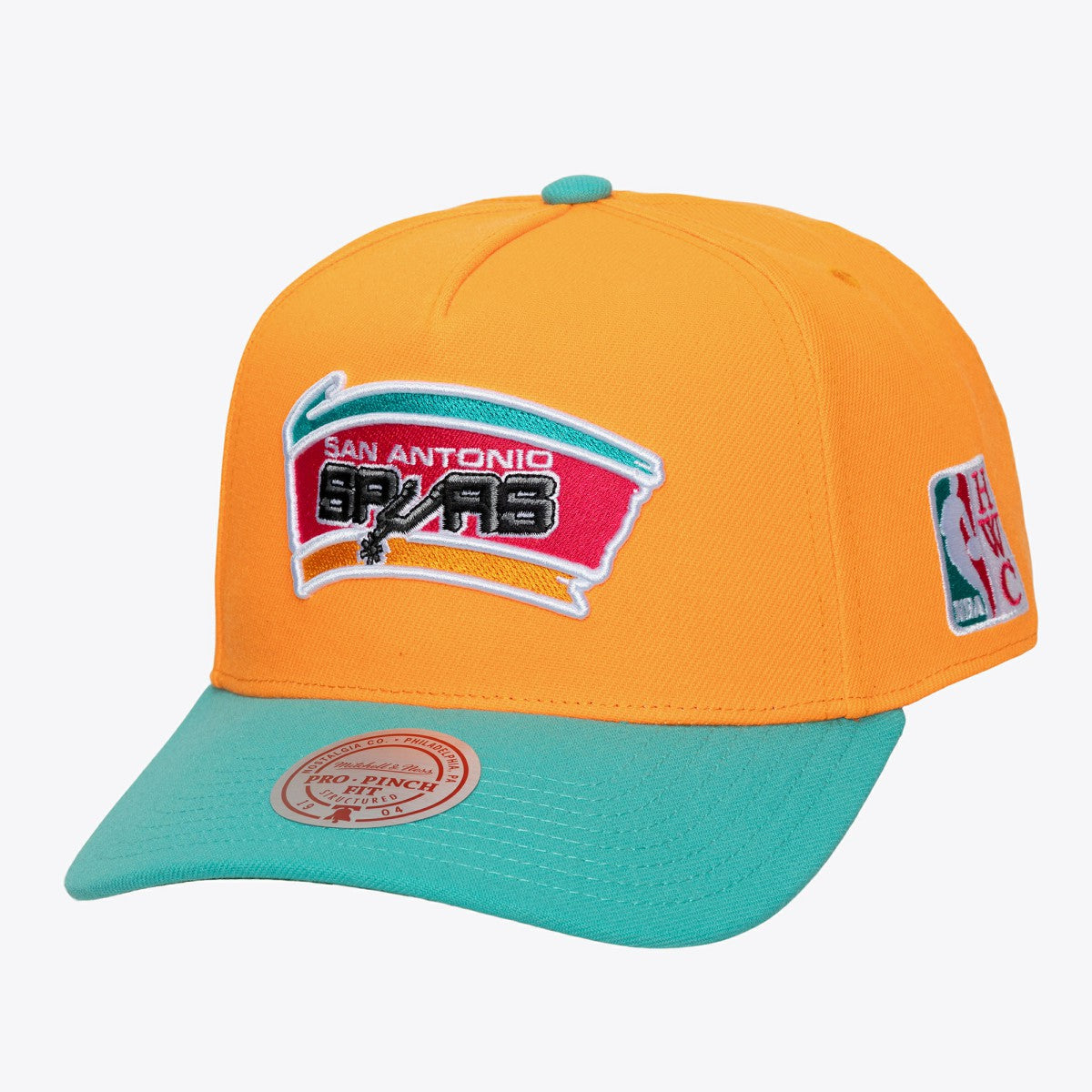San Antonio Spurs Hardwood Classics Legendary Away Pro-Pinch Adjustable Hat Orange