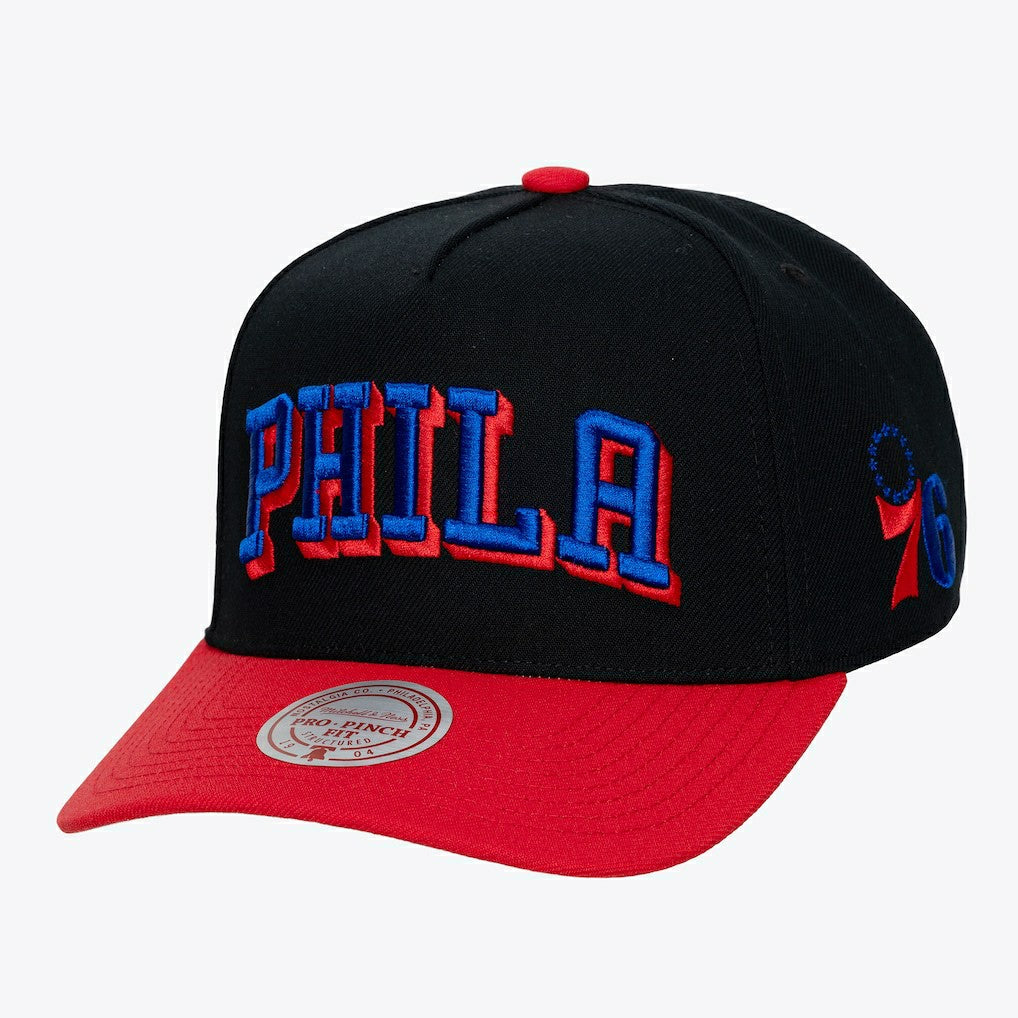 Philadelphia 76ers Hardwood Classics Legendary Away Pro-Pinch Adjustable Hat Black