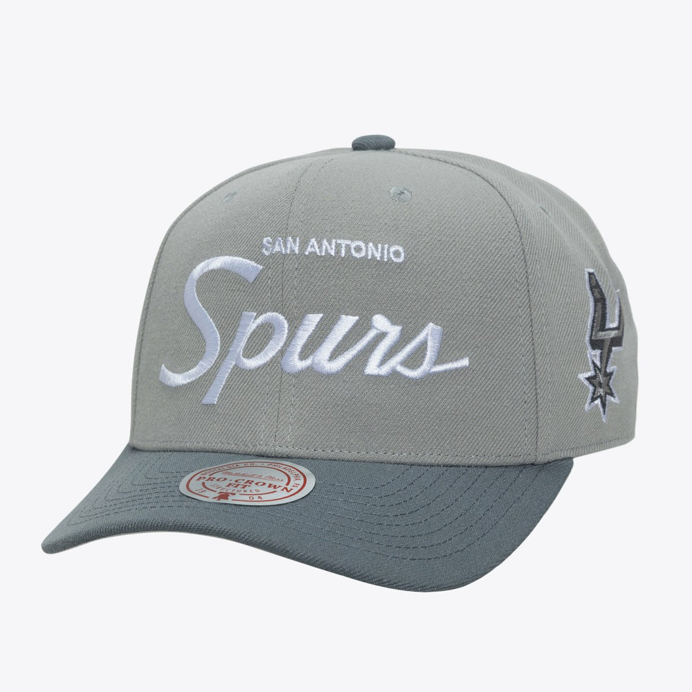 San Antonio Spurs Thunderstorm Head Coach Pro Crown Snapback Hat Gray