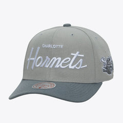 Charlotte Hornets Thunderstorm Head Coach Pro Crown Snapback Hat Gray
