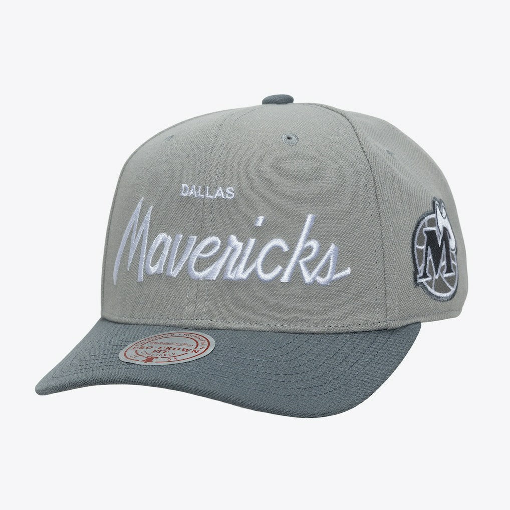 Dallas Mavericks Thunderstorm Head Coach Pro Crown Snapback Hat Gray